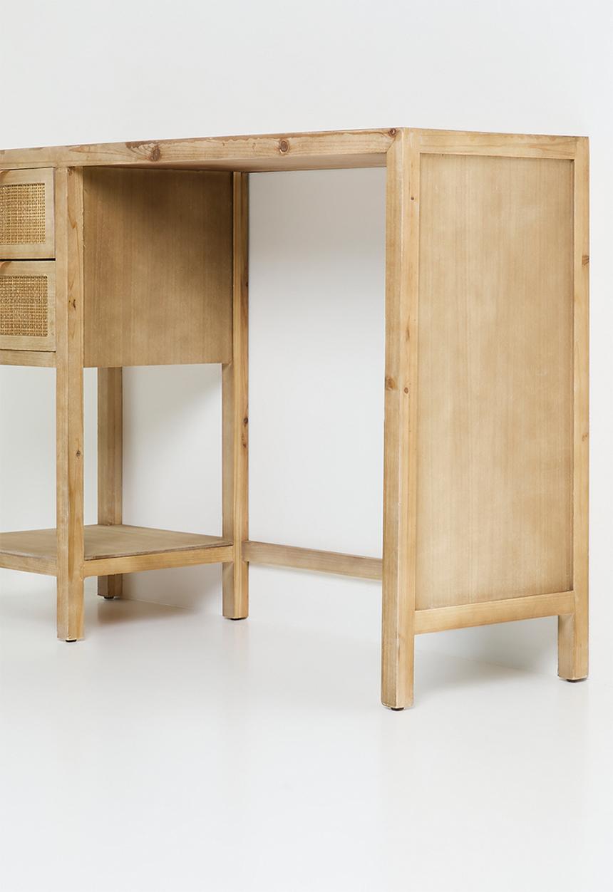 Sixth Floor - Quinn rattan desk-natural