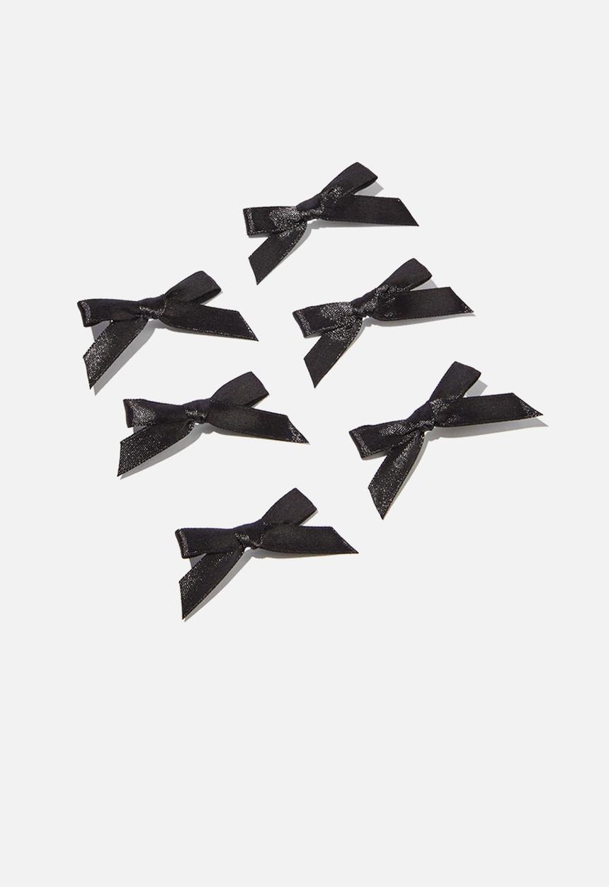 Rubi - Sophia mini hair bow pack - black