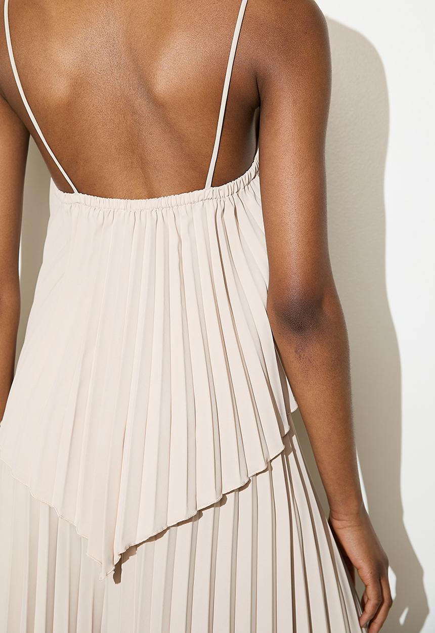 VELVET - Pleated asym hem cami - neutral