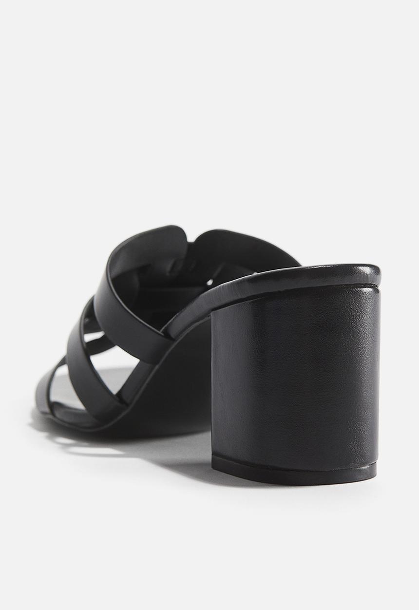 H&M - Block-heeled sandals - black