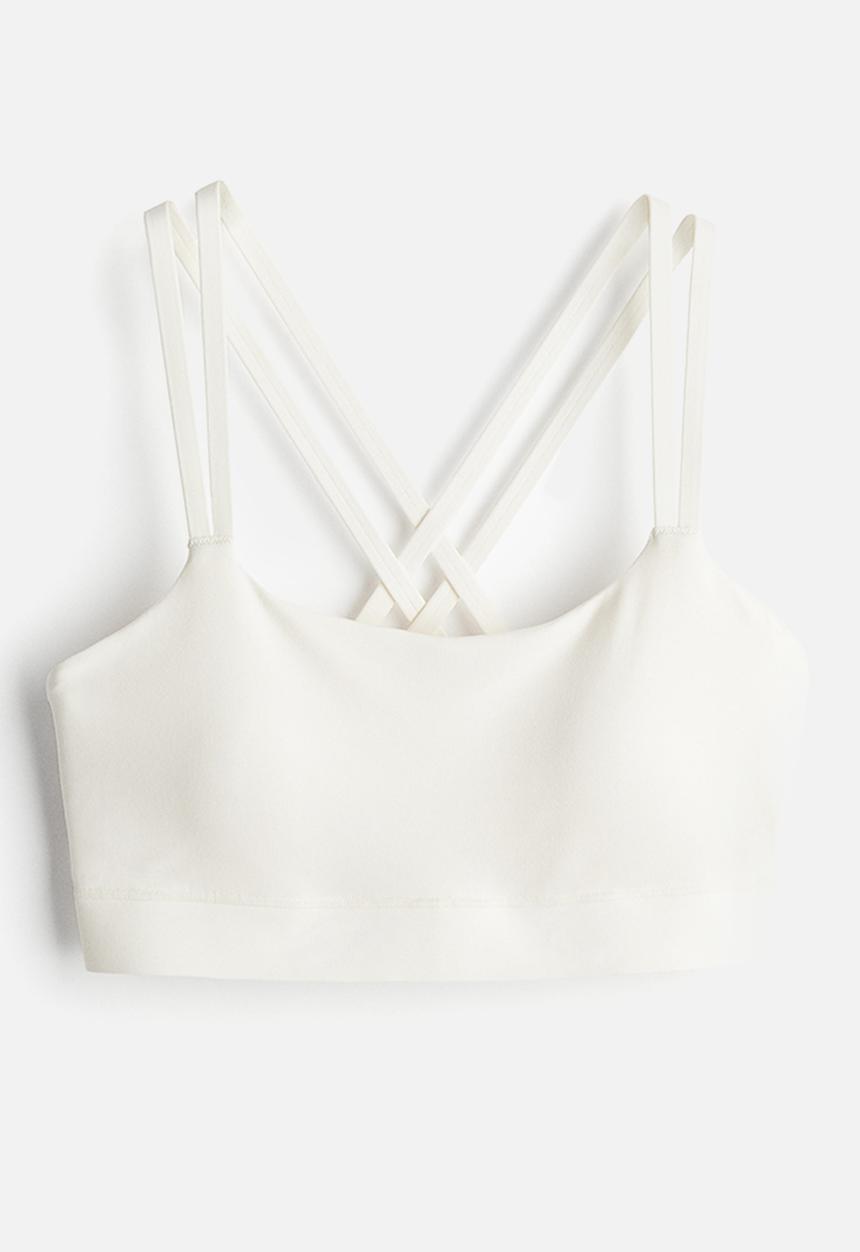 H&M - Softmove™ light support sports bra - white
