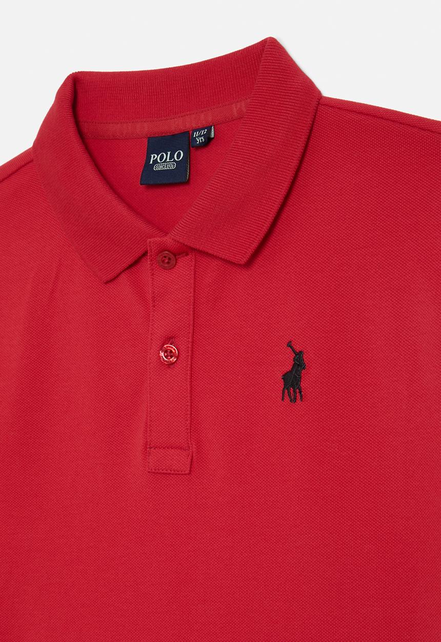 POLO - Boys austin ss golfer - red2