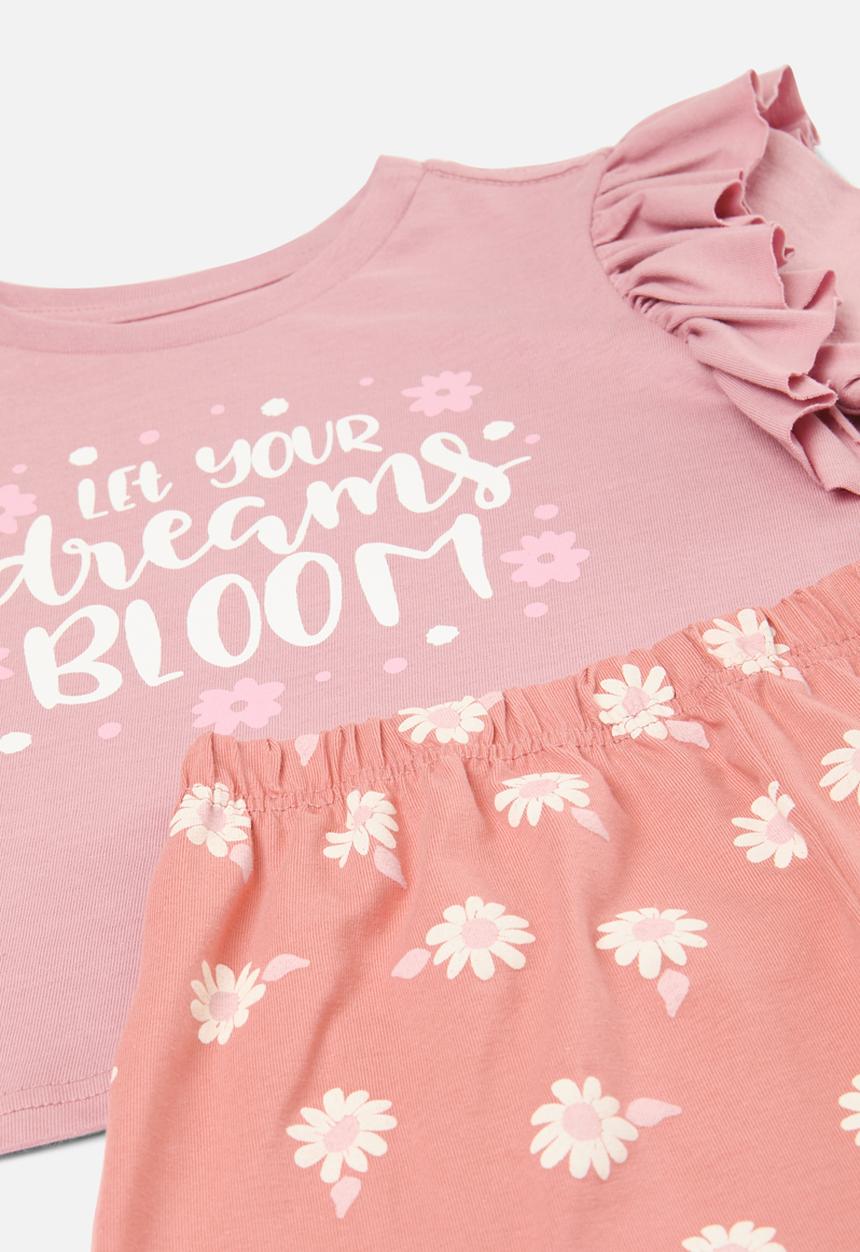 Pj set - pink aop