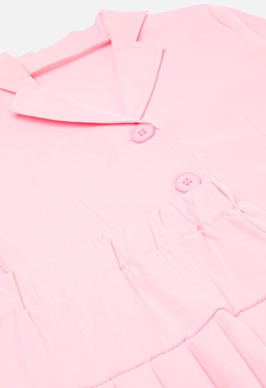 Pop Candy - Jacket & pleated skirt set - light pink