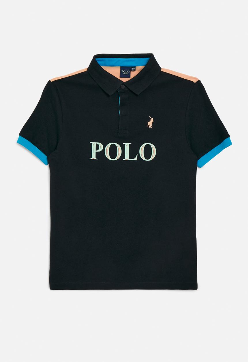 POLO - Boys dylan colour blocked golfer - navy