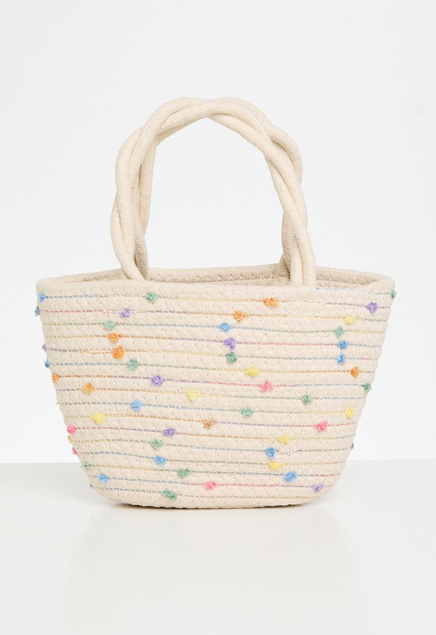 Pop Candy - Straw bag - cream