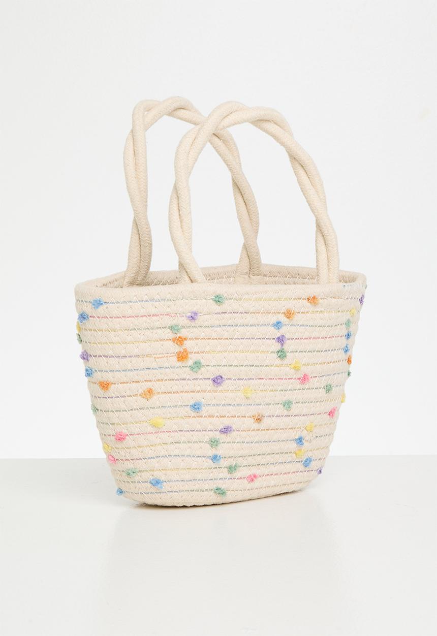 Pop Candy - Straw bag - cream