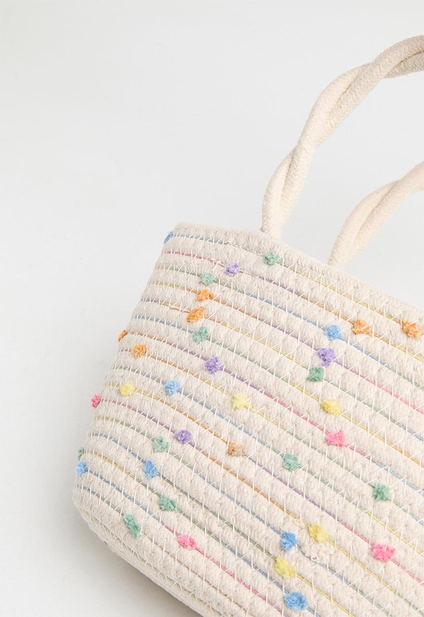 Pop Candy - Straw bag - cream