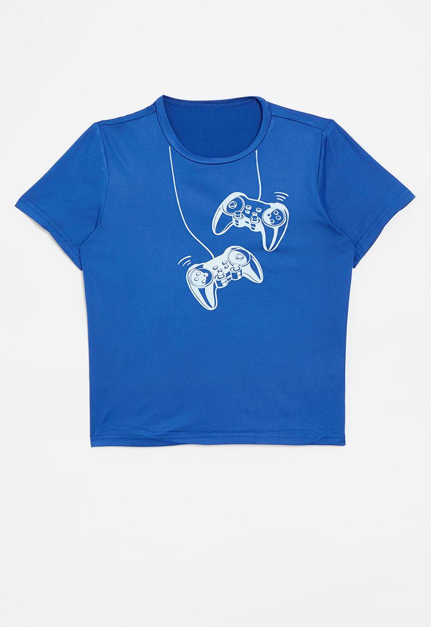 Pop Candy - Printed crew neck tee - royal blue