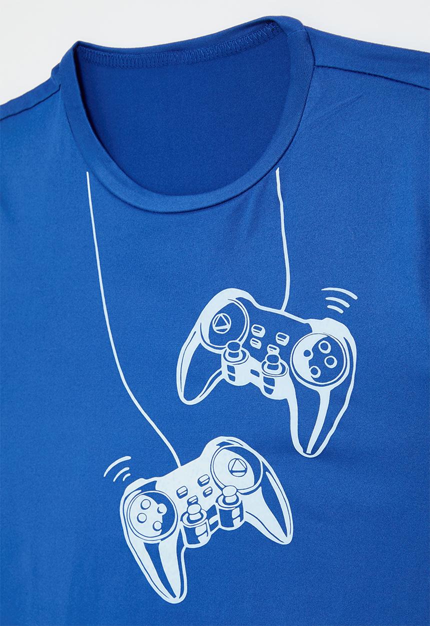 Pop Candy - Printed crew neck tee - royal blue