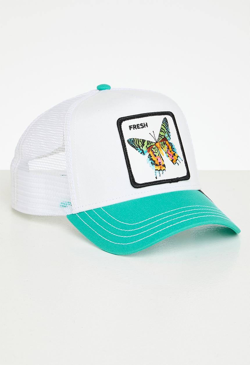 Goorin Bros. - Goorin fresh butterfly trucker s24 - white & turquoise