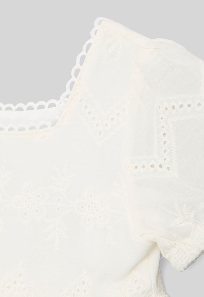 Pop Candy - Anglaise dress - white