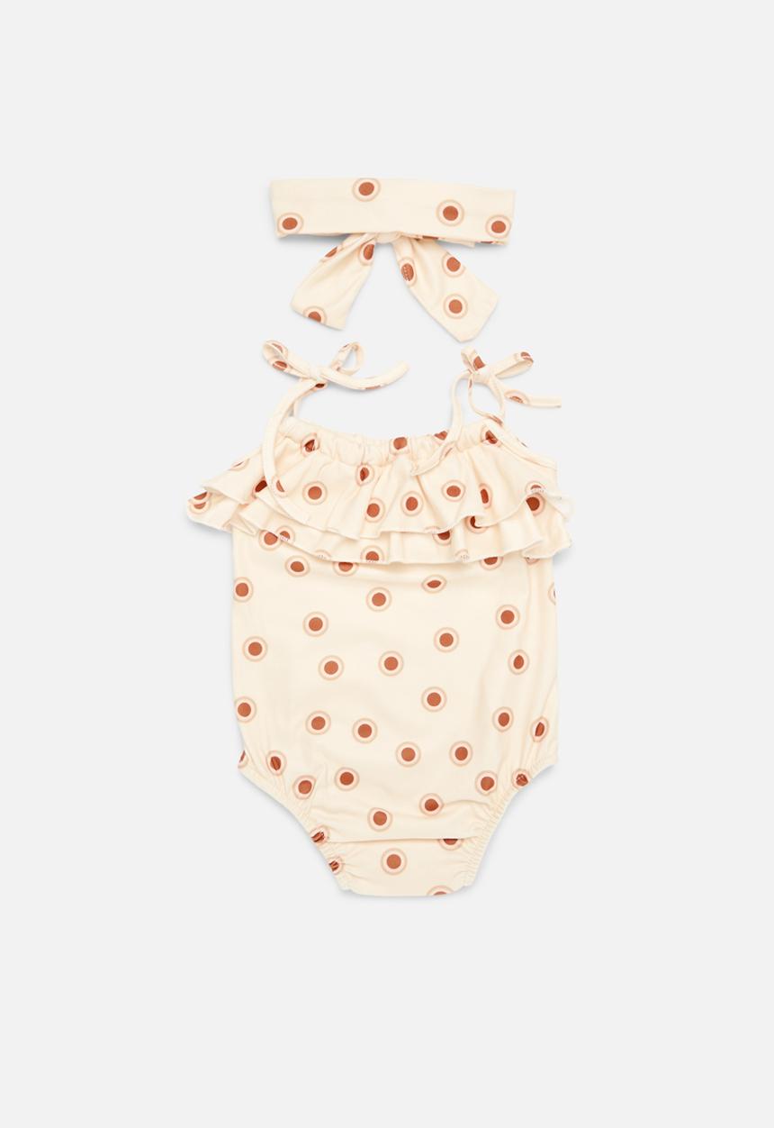 Pop Candy - Shoulder tie romper - beige