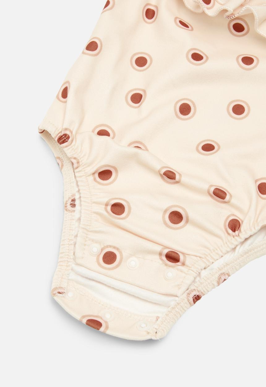 Pop Candy - Shoulder tie romper - beige