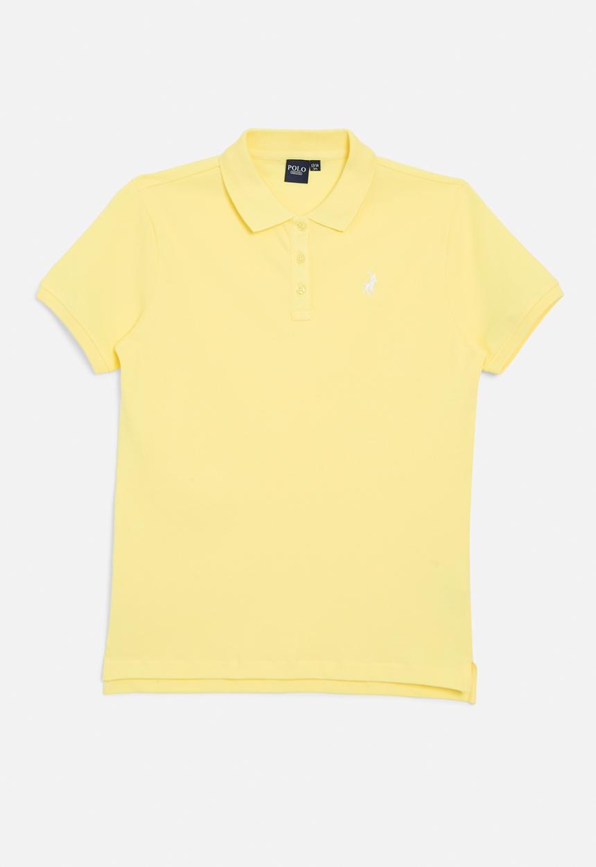 POLO - Girls nina short sleeve golfer - pale yellow