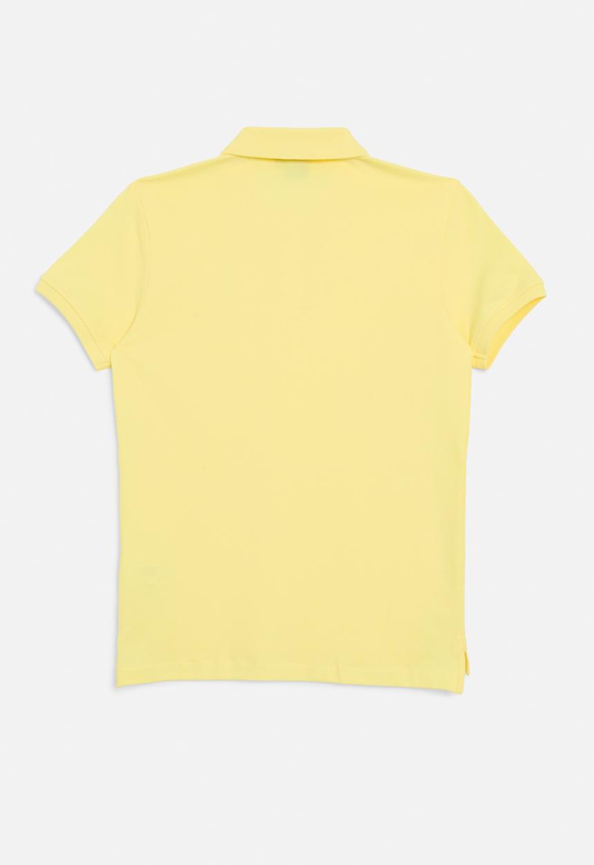 POLO - Girls nina short sleeve golfer - pale yellow