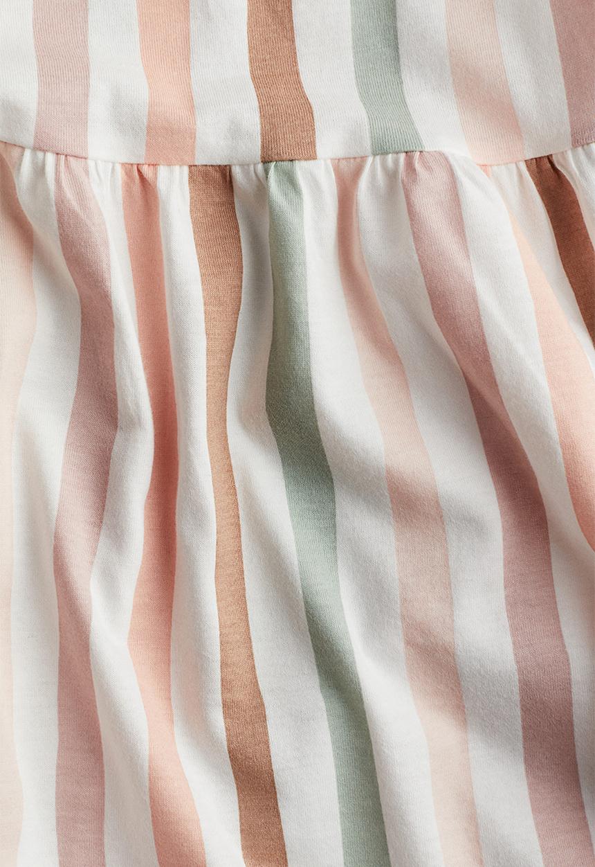 H&M - Patterned cotton dress - pink striped