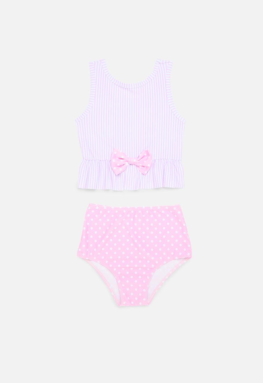 Pop Candy - Bow décor bikini set - pink