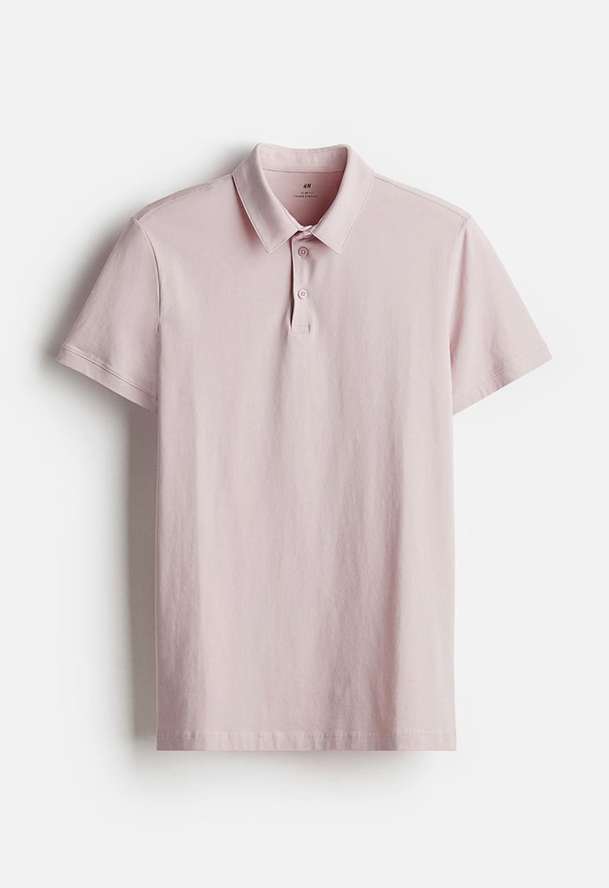 H&M - Slim fit polo shirt - pink