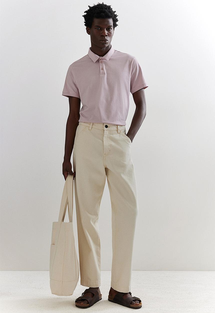 H&M - Slim fit polo shirt - pink