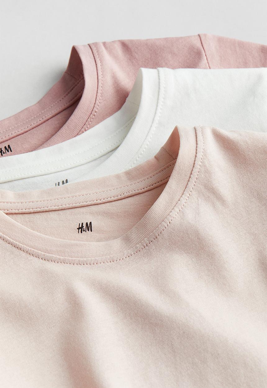 H&M - 3-Pack cotton tops - multi