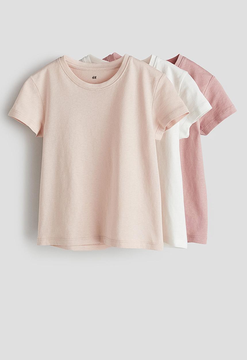 H&M - 3-Pack cotton tops - multi
