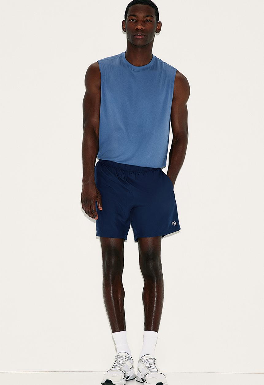 H&M - Drymove™ woven sports shorts with pockets - navy blue