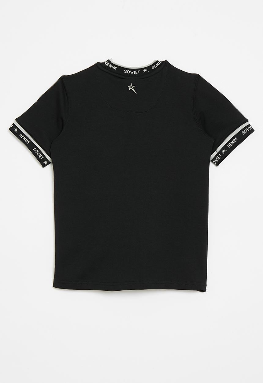 SOVIET - Boys crew neck tee - black