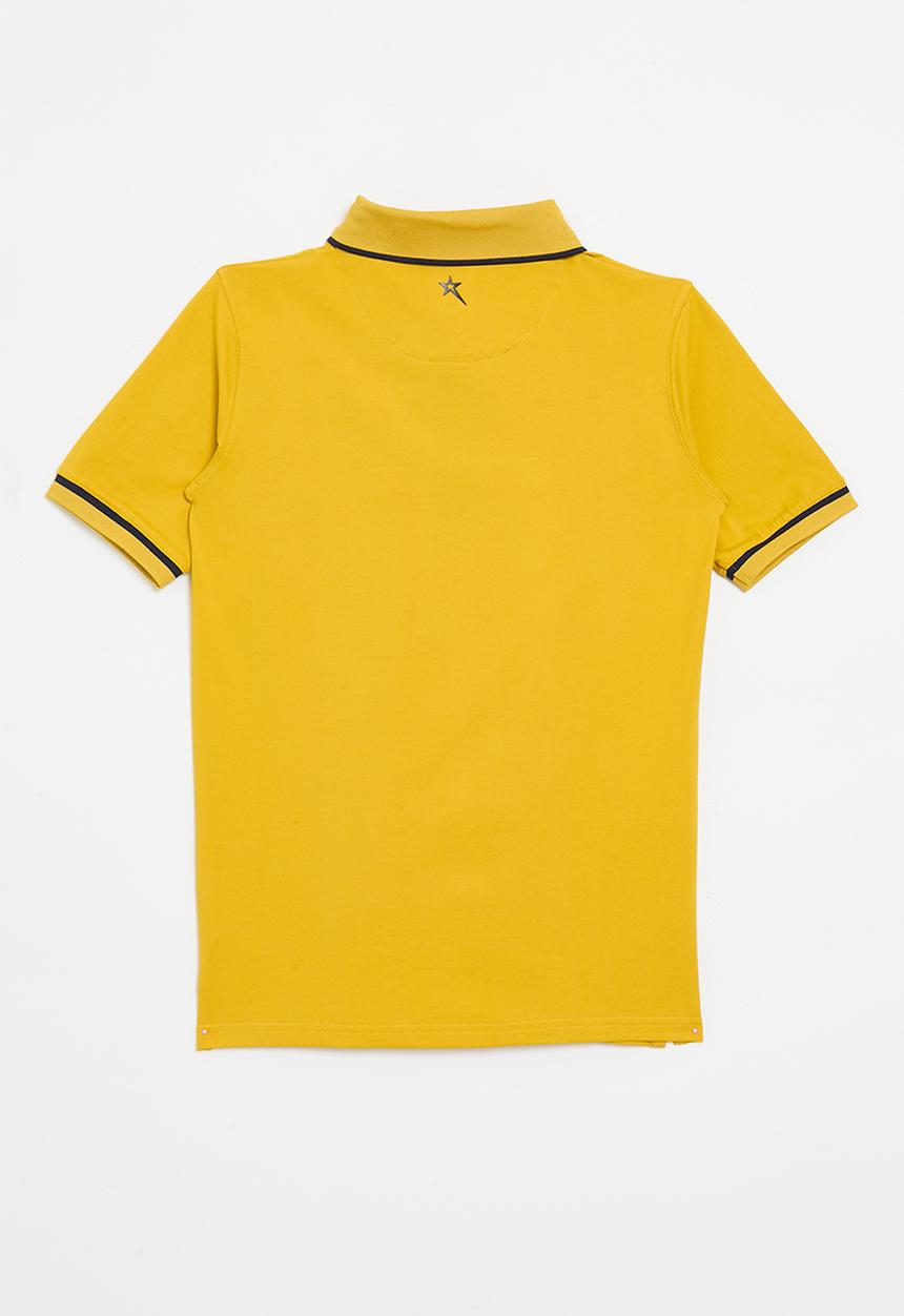 SOVIET - S/slv fashion golfer - mustard