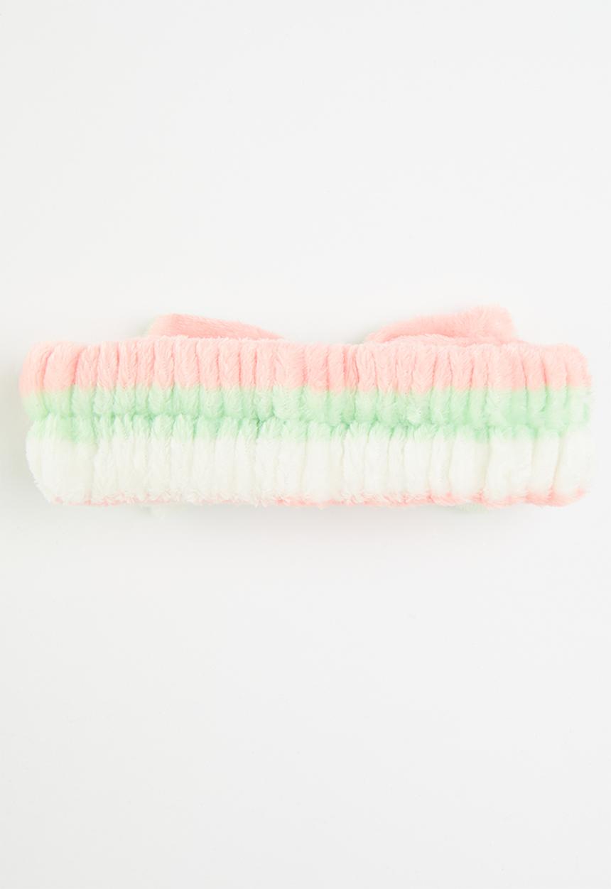 Pop Candy - Striped headband - light blue & orange