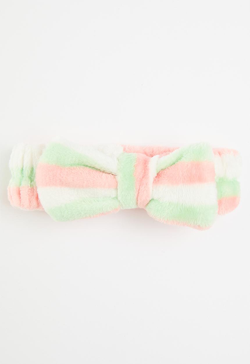 Pop Candy - Striped headband - light blue & orange