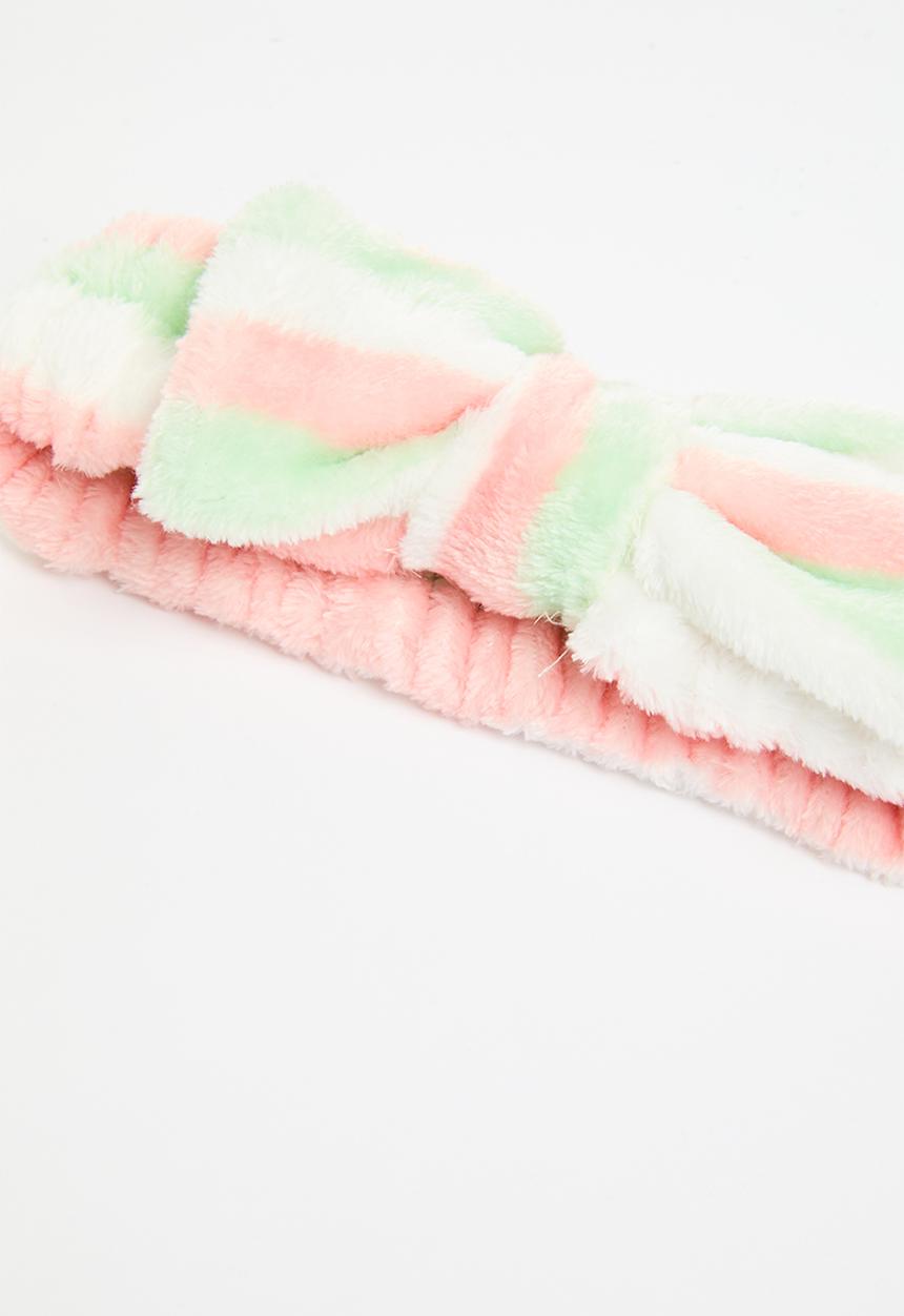 Pop Candy - Striped headband - light blue & orange