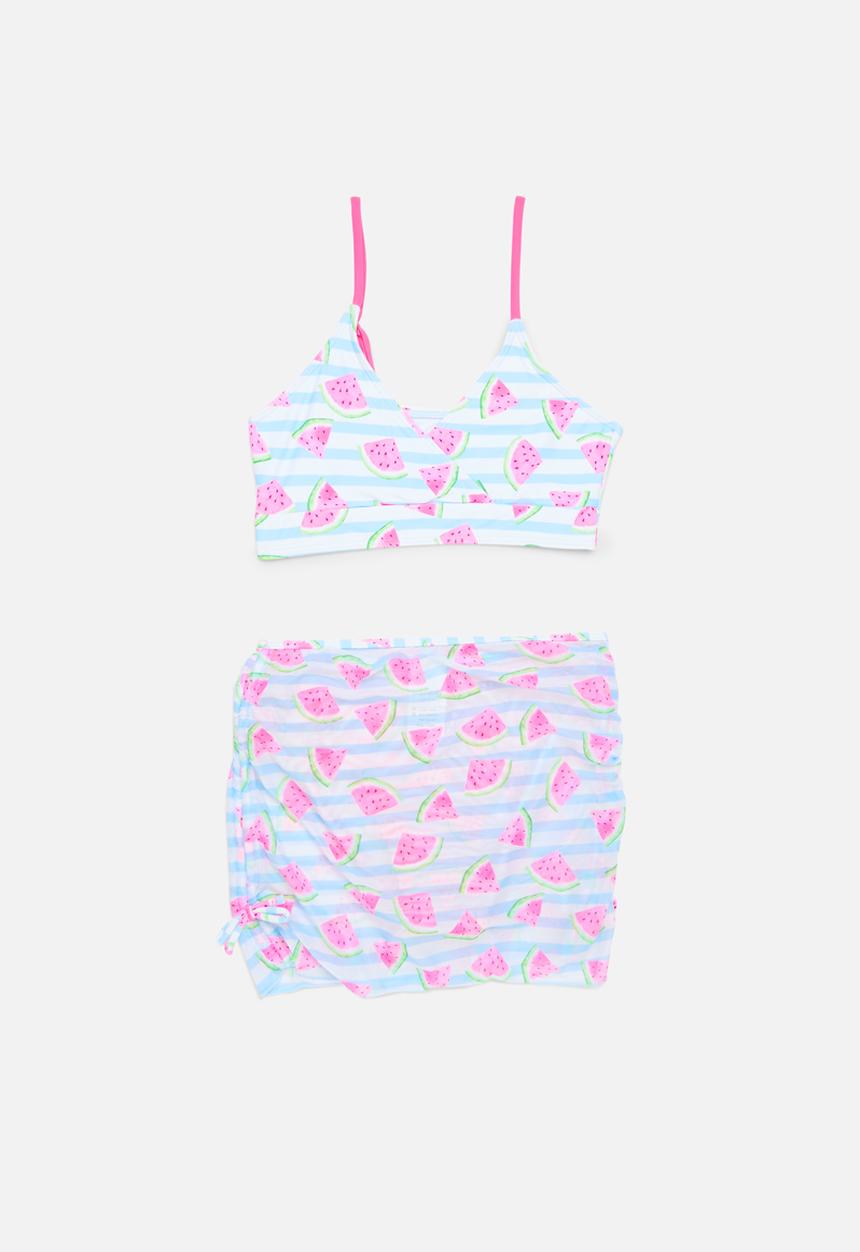 Pop Candy - 3 Piece swimset - blue & pink