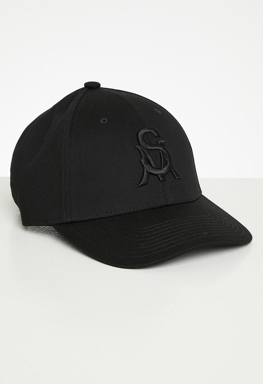 Lennox cap black logo- black