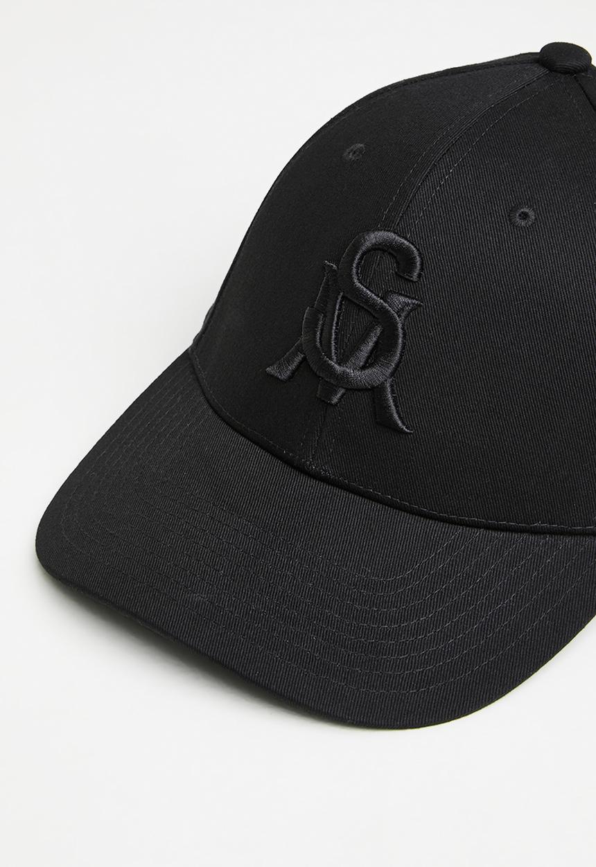 Lennox cap black logo- black