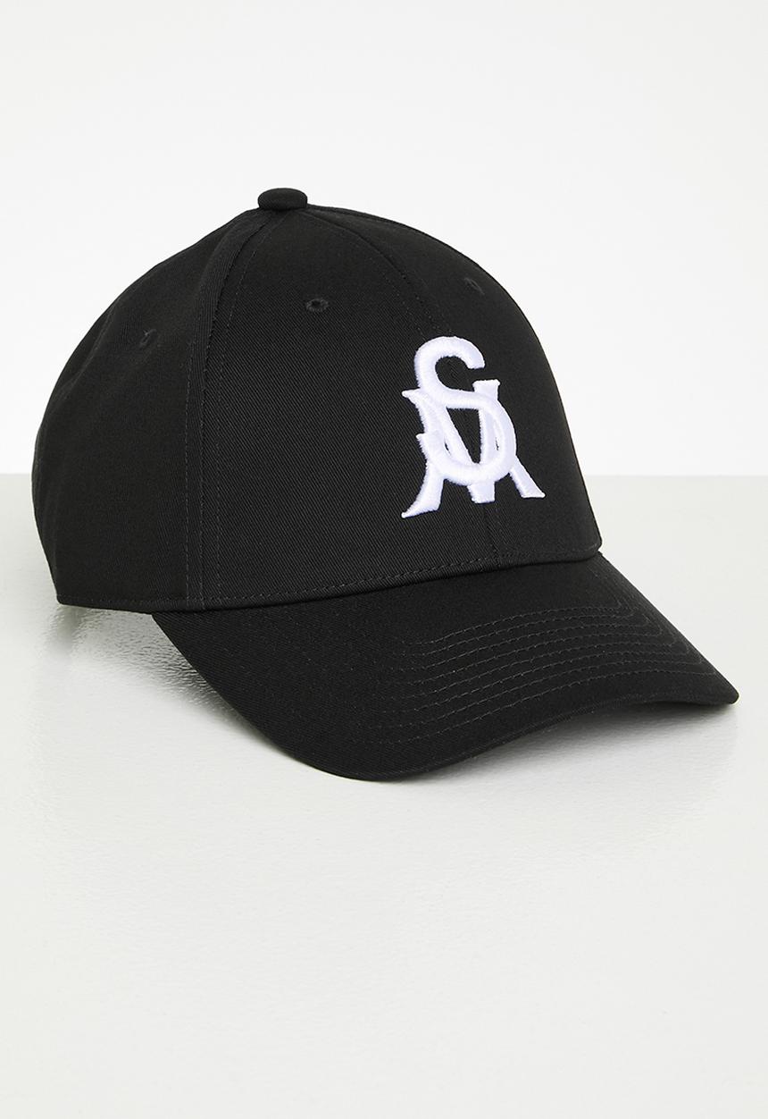Steve Madden - Lennox cap white logo- black & white