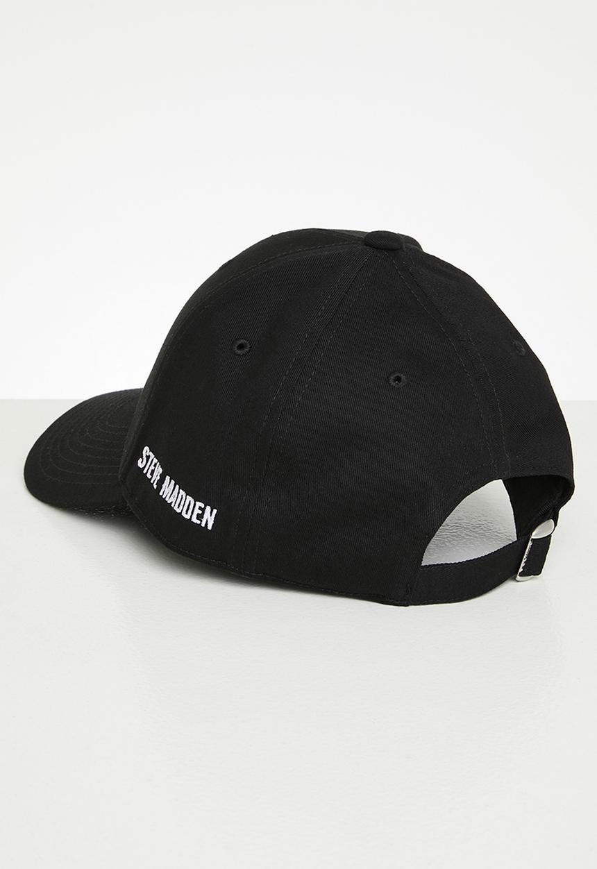 Steve Madden - Lennox cap white logo- black & white