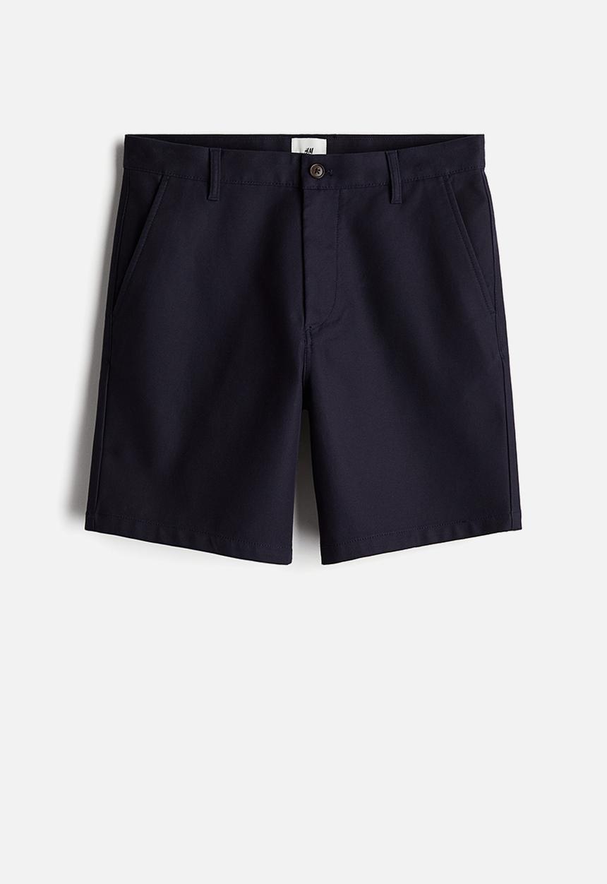 H&M - Regular fit chino shorts - navy blue