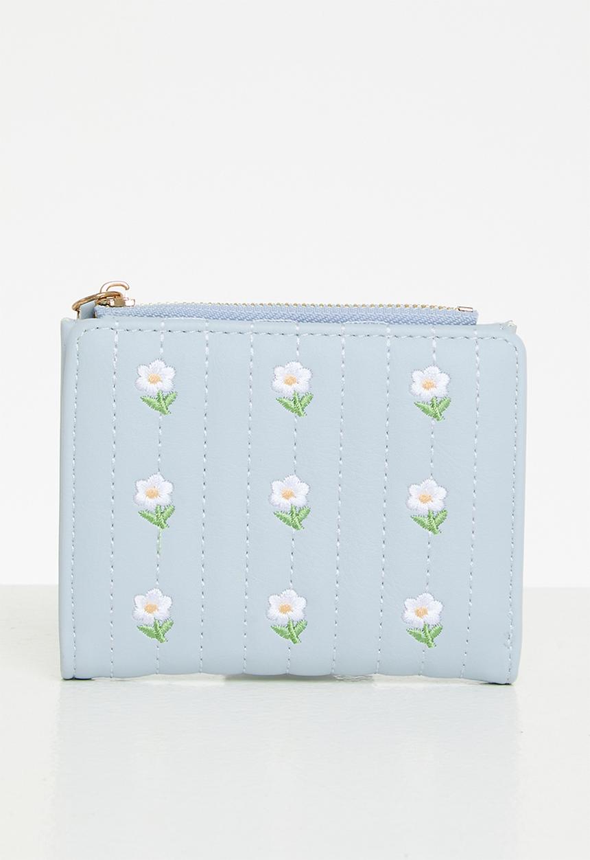 Pop Candy - Floral wallet - blue