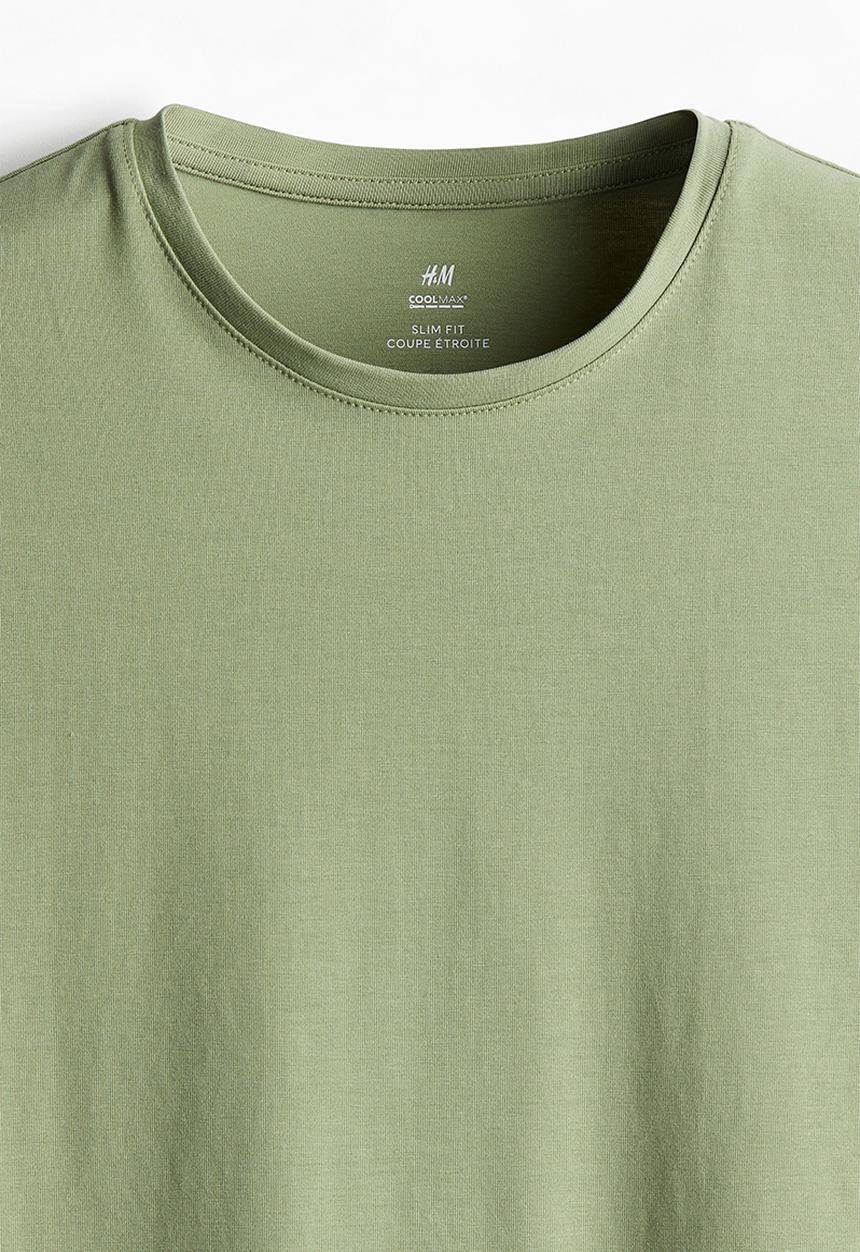 H&M - Coolmax® slim fit t-shirt - green