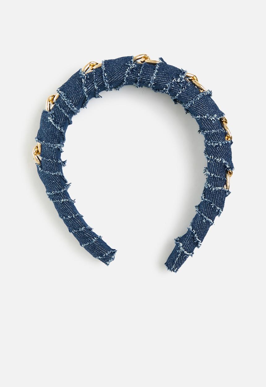 Superbalist - Denim embellished headband - blue