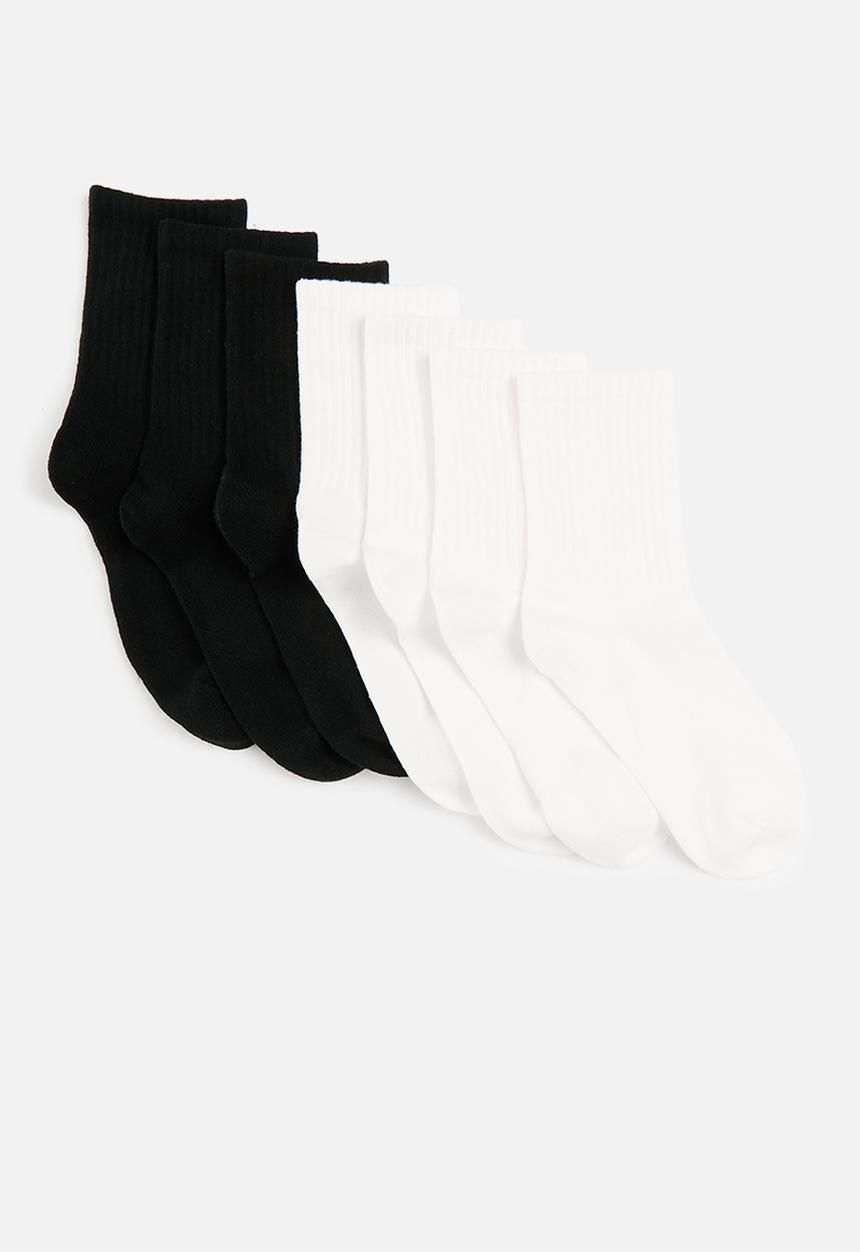 H&M - 7-pack socks - white & black 