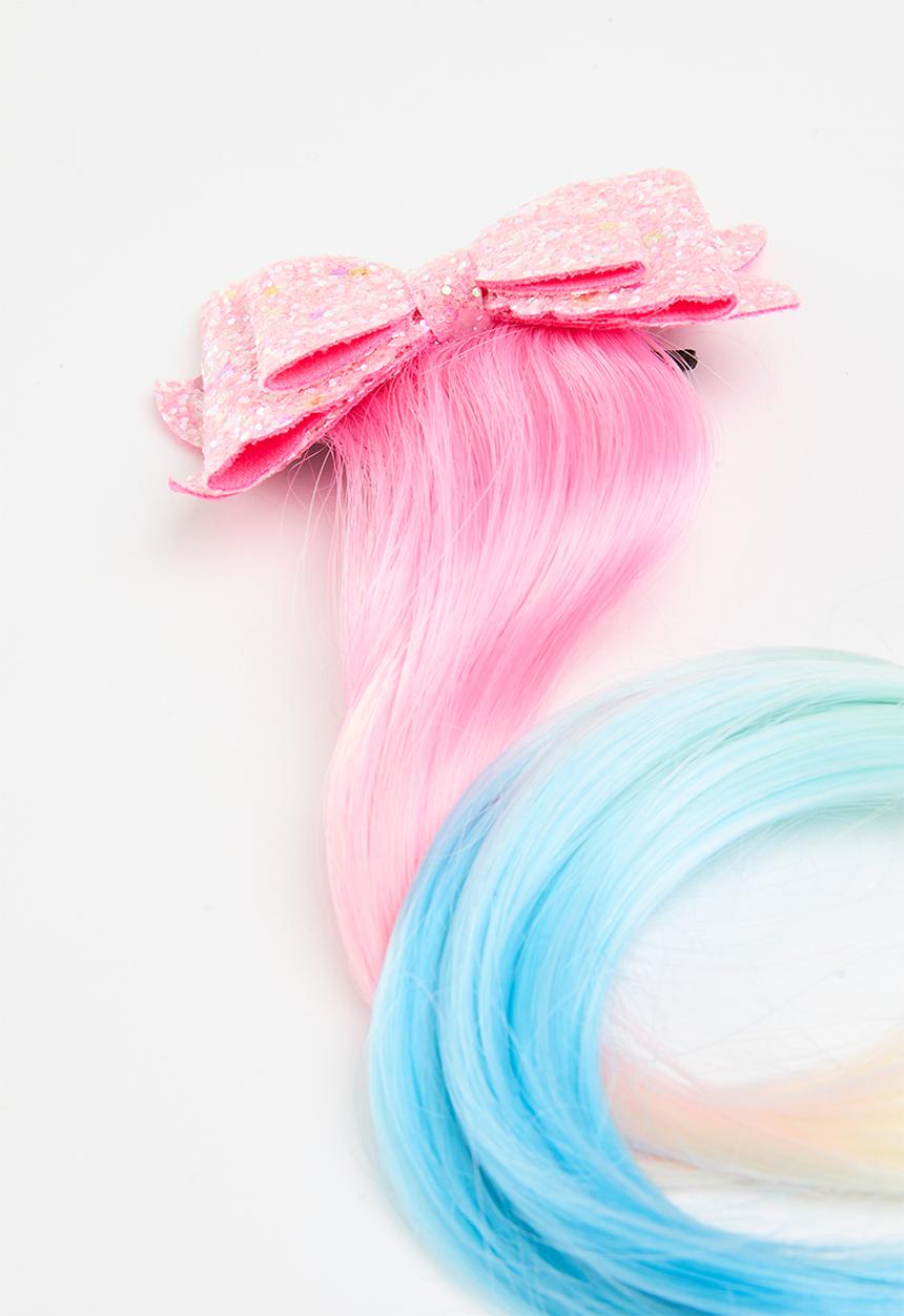 Pop Candy - sequined hair wig clip - multi