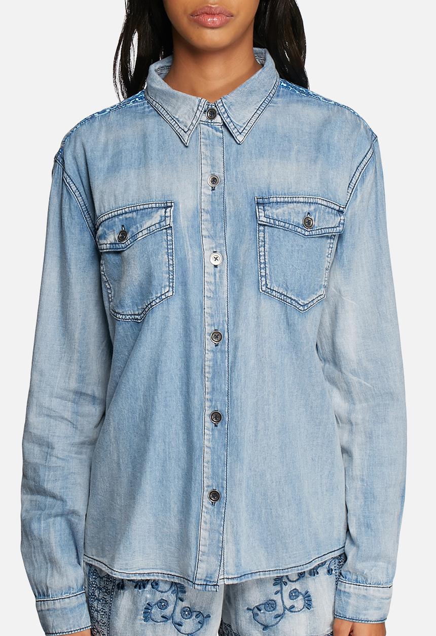 MINKPINK - Western flick split back shirt