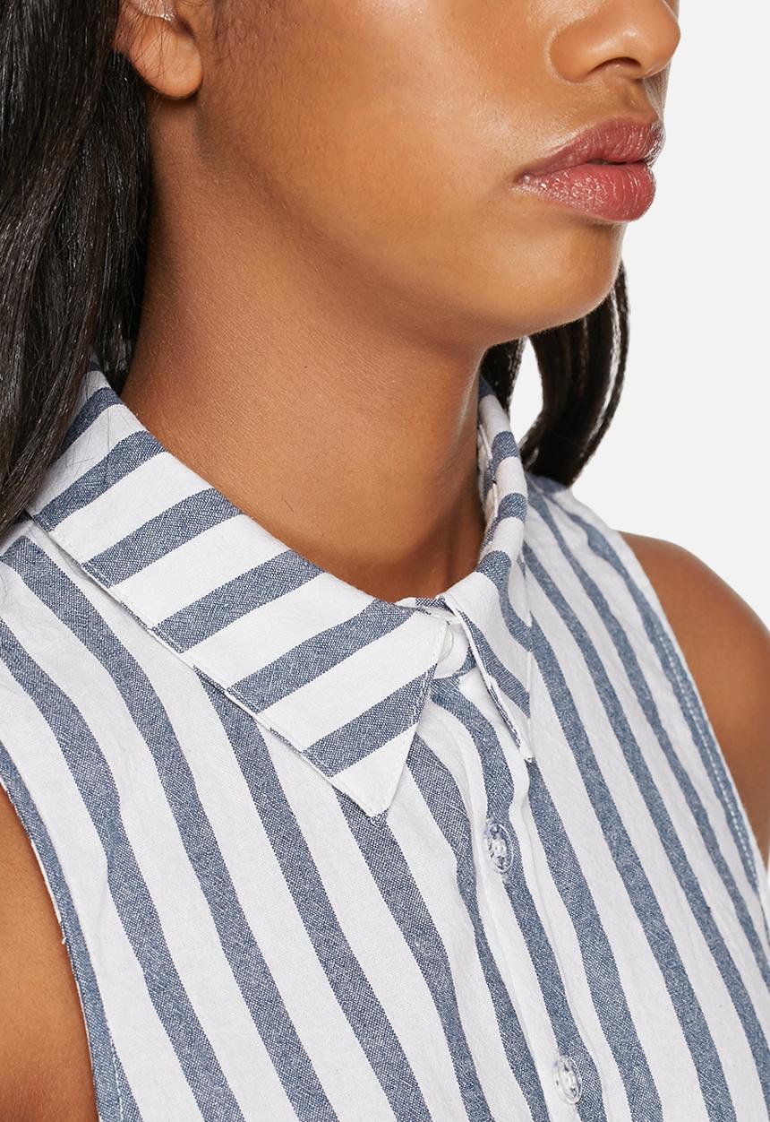 MINKPINK - Chloe stripe sleeveless shirt