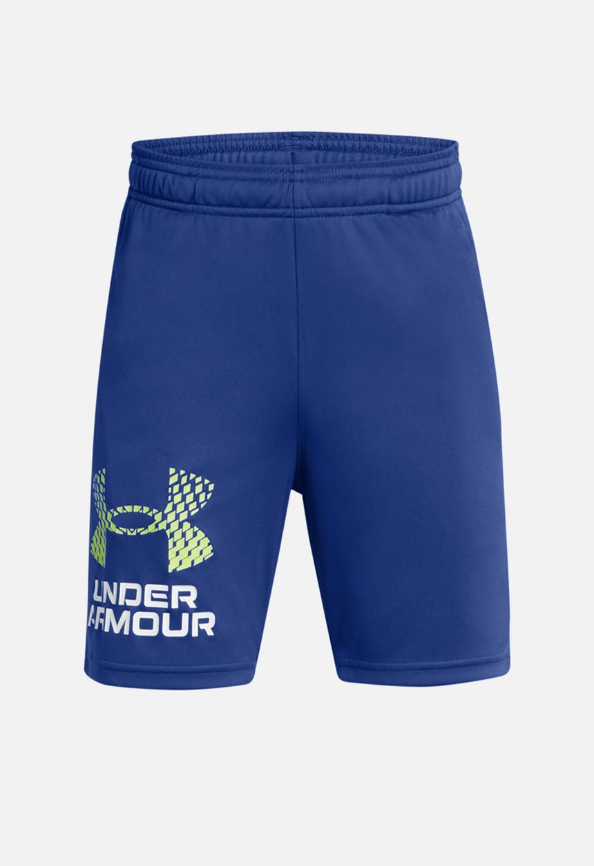 Under Armour - UA Tech Logo Shorts - Tech Blue/Morph Green