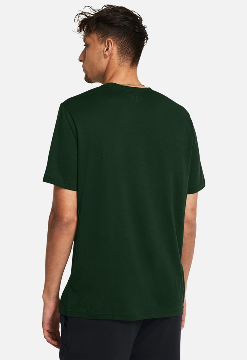 Under Armour - UA TEAM ISSUE WORDMARK SS - Forest Green & Baroque Green
