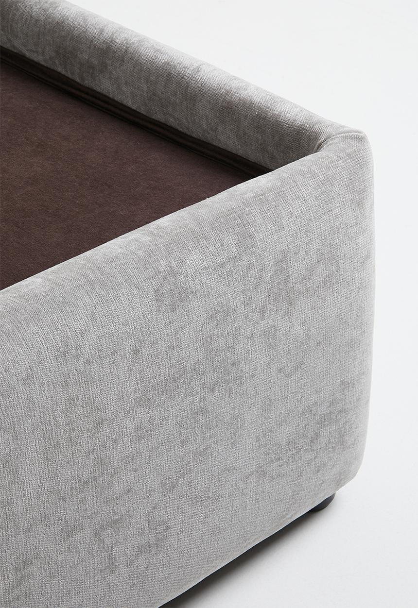 Sixth Floor - Milo Bed Base - smoke