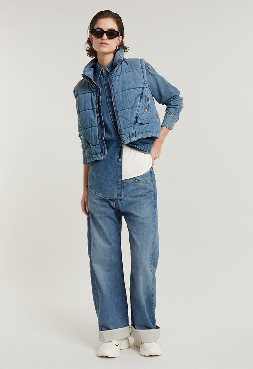 G-STAR - Bowey 3D Lined Loose Wmn - Faded Bora Wind