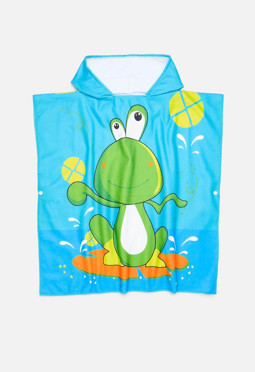 Pop Candy - Hooded towel - blue & green